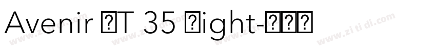 Avenir LT 35 Light字体转换 Avenir LT 35 Light字体转换